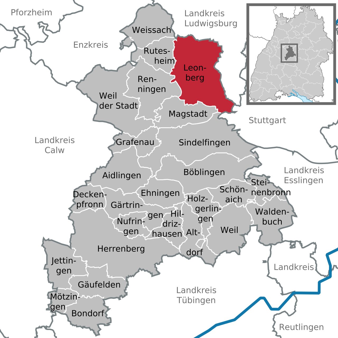 Leonberg im Landkreis Böblingen